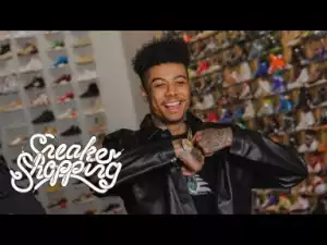 Blueface Goes Sneaker Shopping In Los Angeles